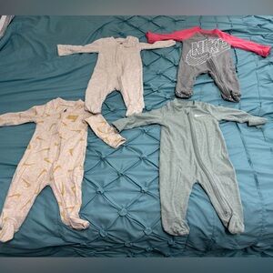 3 Months—4 Piece Nike Onesie Bundle